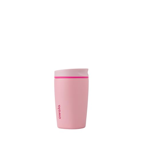 Owala SmoothSip Slider Insulated Stainless Steel Coffee Tumbler, Reusable Iced