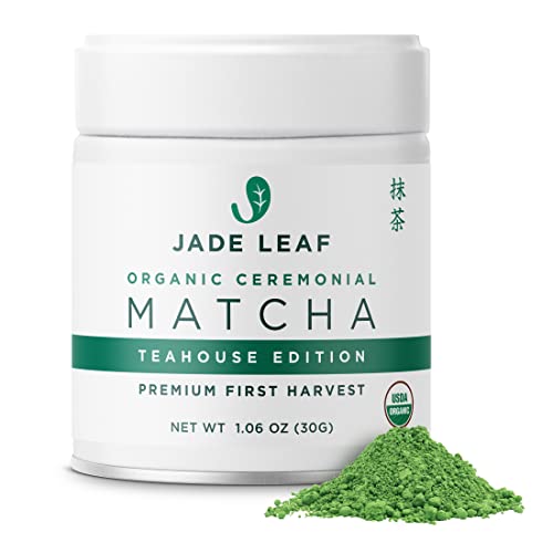 Jade Leaf Matcha Organic Premium Ceremonial Grade Matcha Green Tea