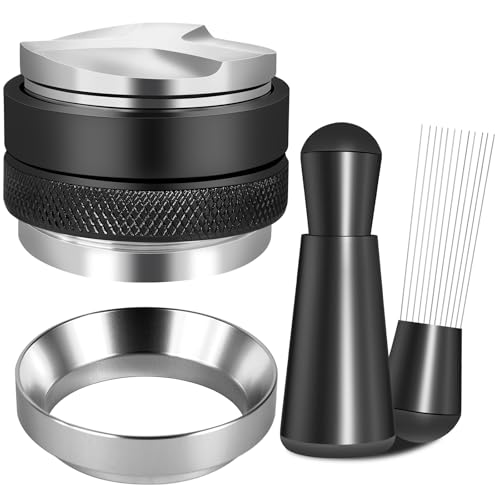 Reoszeank 51mm Espresso Accessories Kit, Coffee Distributor and Tamper Leveler,