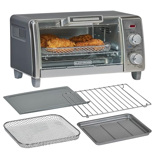 BLACK+DECKER Crisp 'N Bake Air Fry Countertop Convection Toaster Oven,