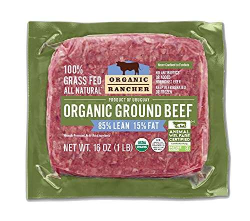 Organic Rancher, Organic Ground Beef 85% Lean/15% Fat, 16 Ounce