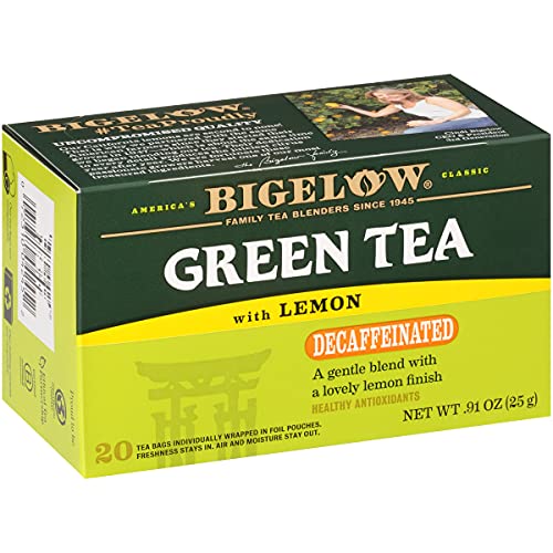 Bigelow Tea Decaffeinated Green Tea with Lemon, Decaf Tea with