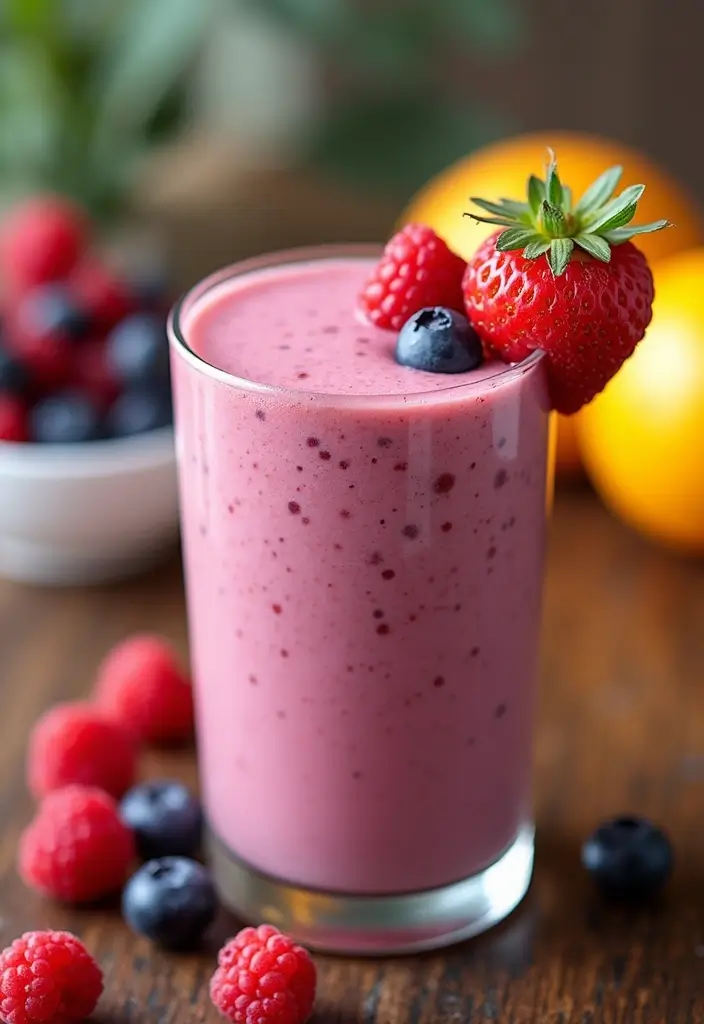 30 Blended Coffee Drinks That Taste Like a Treat - 10. Berry Bliss Coffee Smoothie