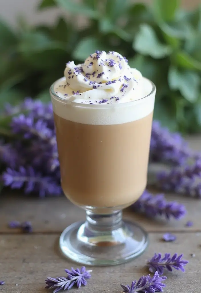 30 Blended Coffee Drinks That Taste Like a Treat - 11. Lavender Latte Frappe