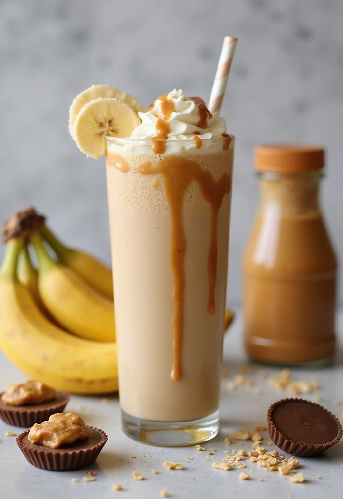 30 Blended Coffee Drinks That Taste Like a Treat - 16. Peanut Butter Cup Coffee Shake