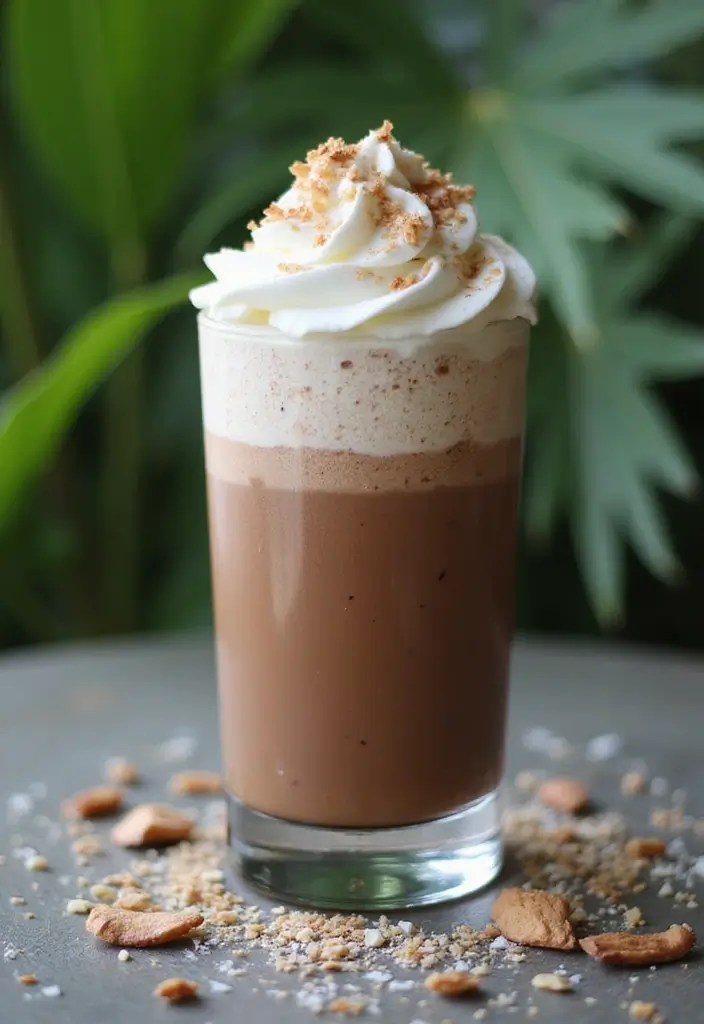 30 Blended Coffee Drinks That Taste Like a Treat - 27. Chocolate Coconut Frappe