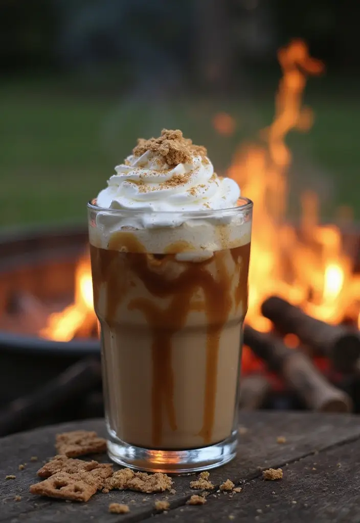 30 Blended Coffee Drinks That Taste Like a Treat - 9. S'mores Iced Coffee