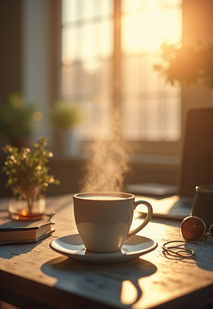 30 Captions for Coffee Ideas Perfect for Instagram - 24. 'Wake up, brew up, show up.'