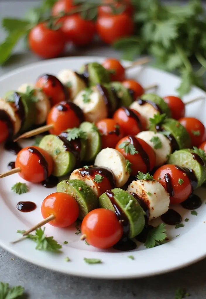 30 Coffee Break Simples That Brighten Any Workday 20 30 Coffee Break Simples That Brighten Any Workday - 20. Caprese Skewers