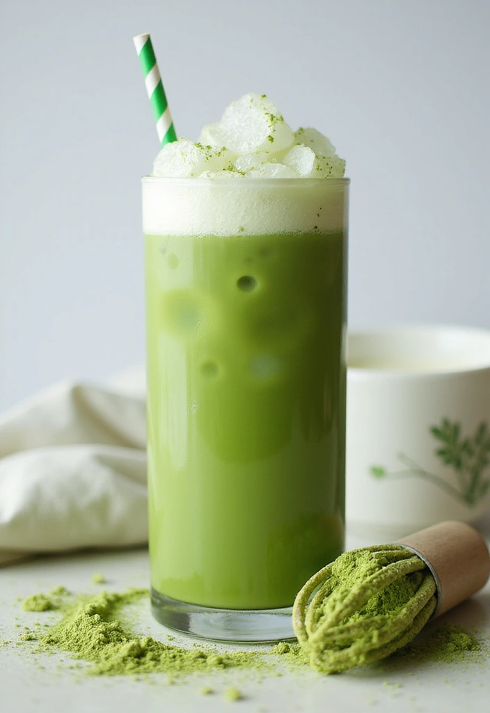 30 Coffee Break Simples That Brighten Any Workday 3 30 Coffee Break Simples That Brighten Any Workday - 3. Iced Matcha Latte