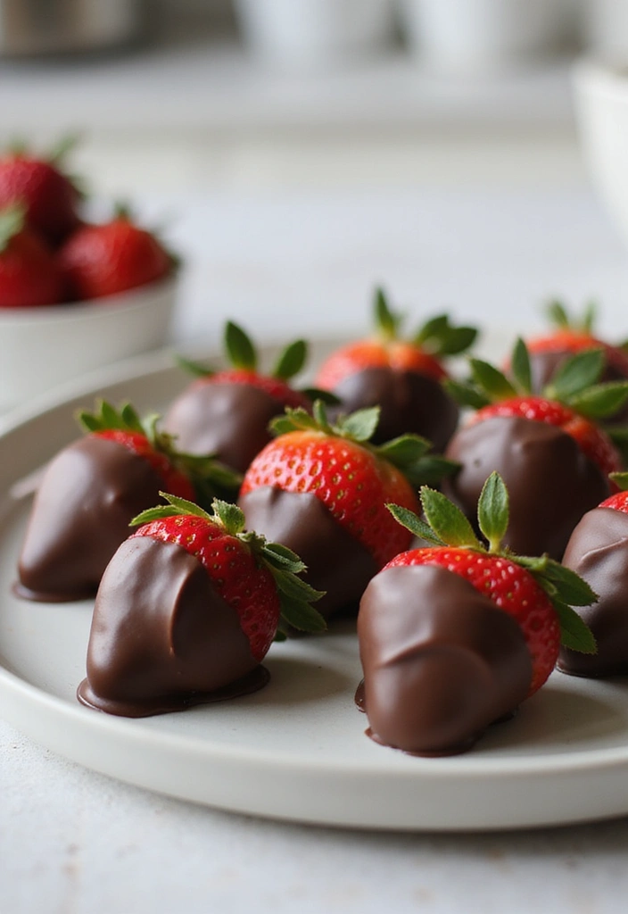 30 Coffee Break Simples That Brighten Any Workday 4 30 Coffee Break Simples That Brighten Any Workday - 4. Chocolate-Dipped Strawberries