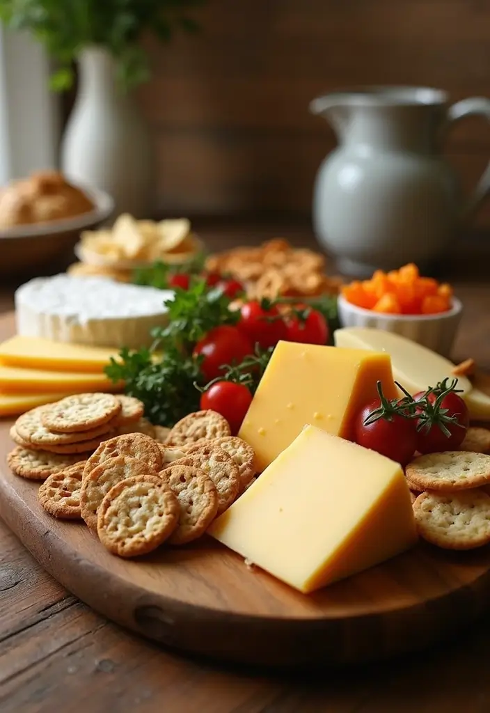 30 Coffee Break Simples That Brighten Any Workday 5 30 Coffee Break Simples That Brighten Any Workday - 5. Savory Cheese and Crackers