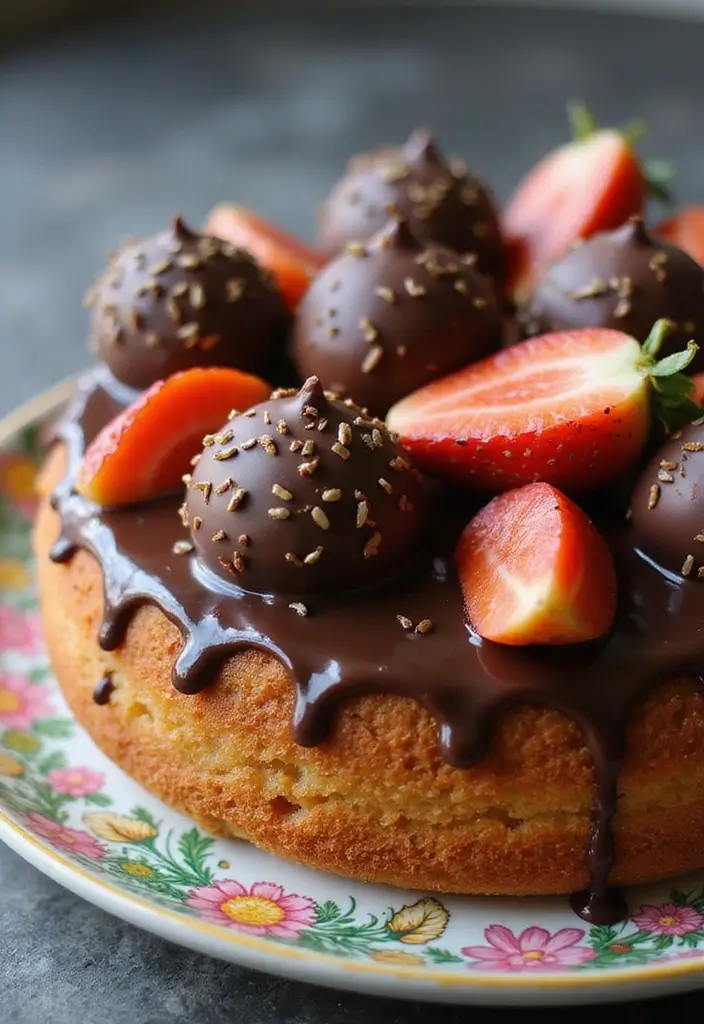 30 Coffee Cake Decoration Ideas That Look Professional 28 30 Coffee Cake Decoration Ideas That Look Professional - 28. Chocolate Covered Fruits