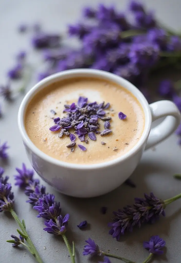 30 Coffee Drink Recipes You’ll Want to Make at Home 23 30 Coffee Drink Recipes You’ll Want to Make at Home - 23. Lavender Coffee Latte