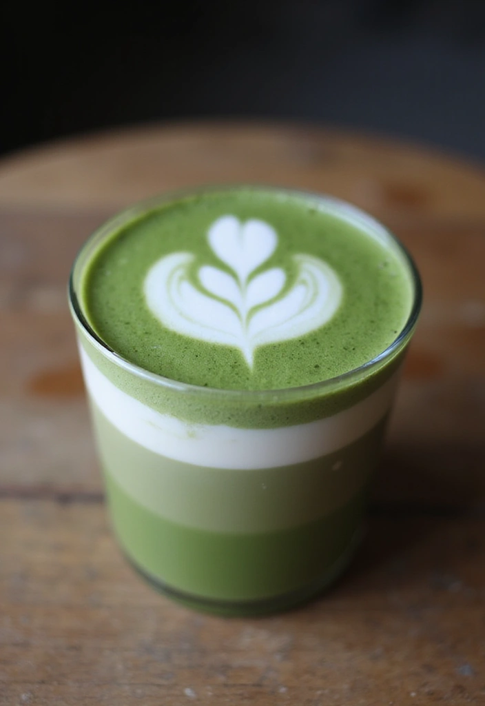 30 Coffee Flavor Ideas That Are Unique and Fun 22 30 Coffee Flavor Ideas That Are Unique and Fun - 22. Sweetened Matcha Flat White