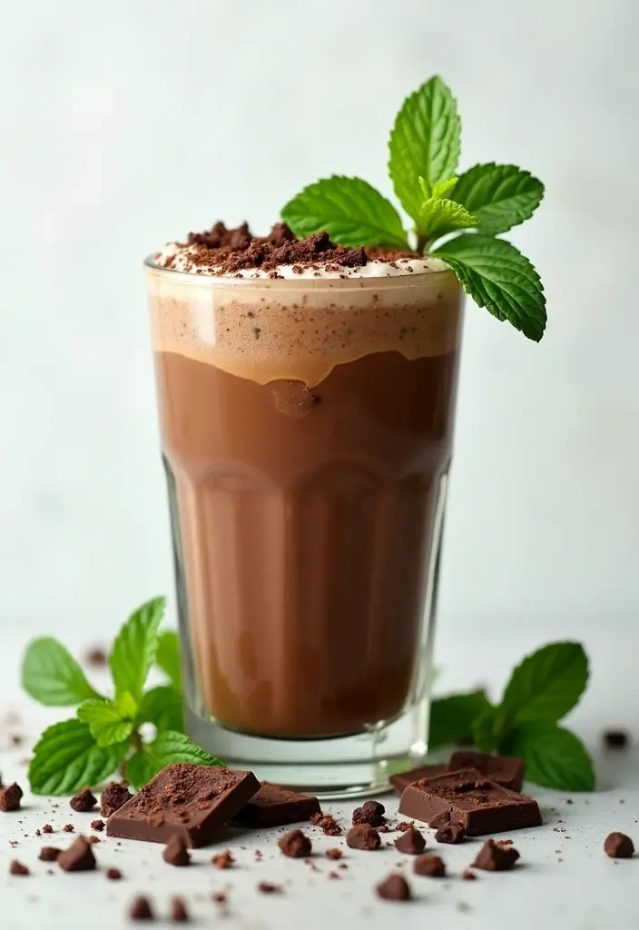 30 Coffee Shop Menu Ideas That Attract Customers 22. Mint Chocolate Cold Brew