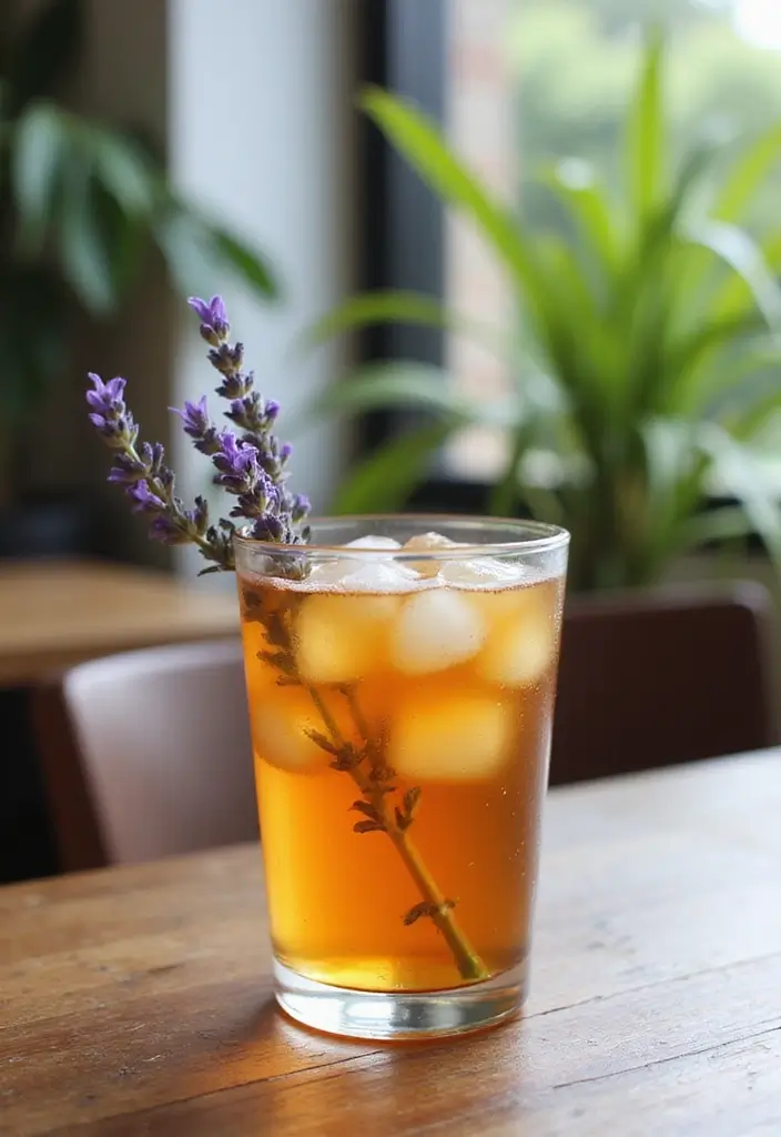 30 Coffee Shop Menu Ideas That Attract Customers 26. Honey Lavender Iced Tea