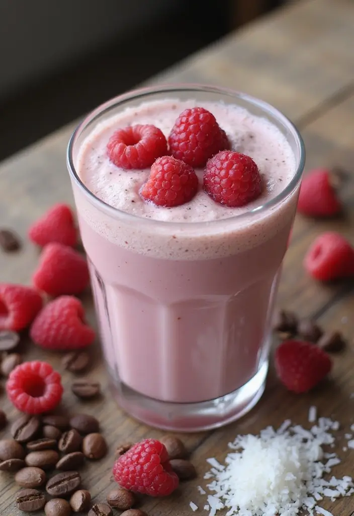 30 Coffee Shop Menu Ideas That Attract Customers 29. Raspberry Coconut Latte