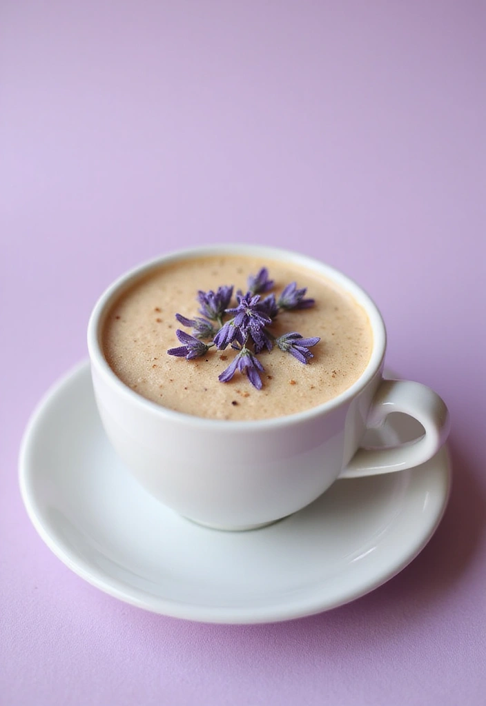 30 Coffee Shop Menu Ideas That Attract Customers 4. Lavender Almond Latte