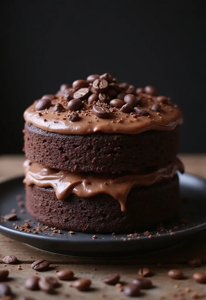 30 Coffee Theme Cake Designs That Look Stunning 2 30 Coffee Theme Cake Designs That Look Stunning - 2. Mocha Chocolate Layer Cake