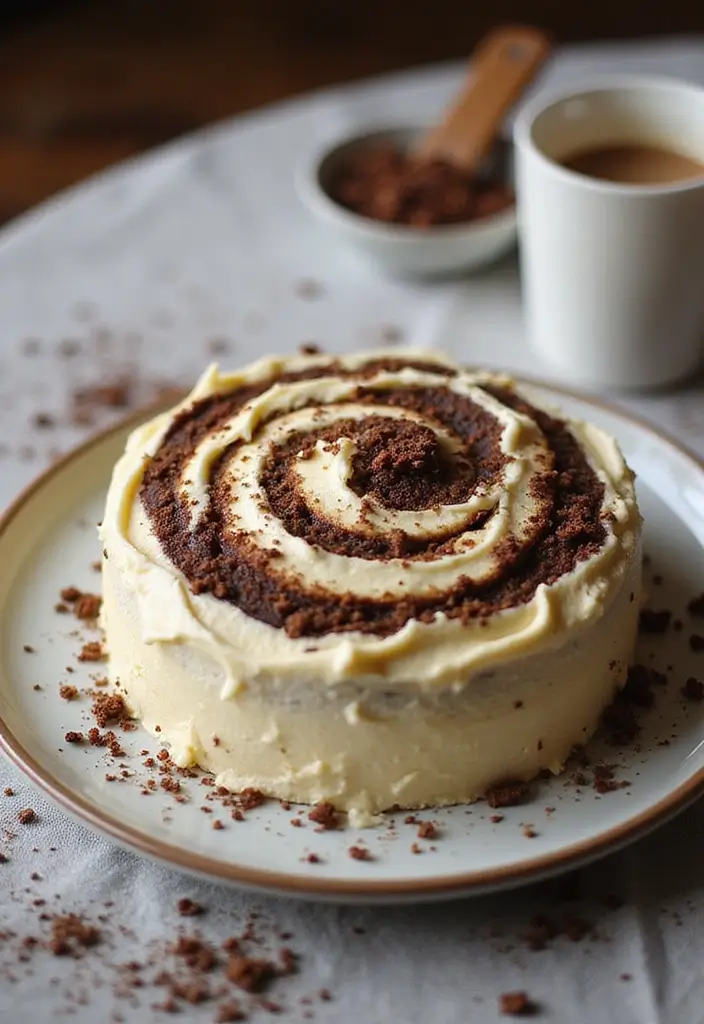 30 Coffee Theme Cake Designs That Look Stunning 24 30 Coffee Theme Cake Designs That Look Stunning - 24. Espresso Swirl Cake