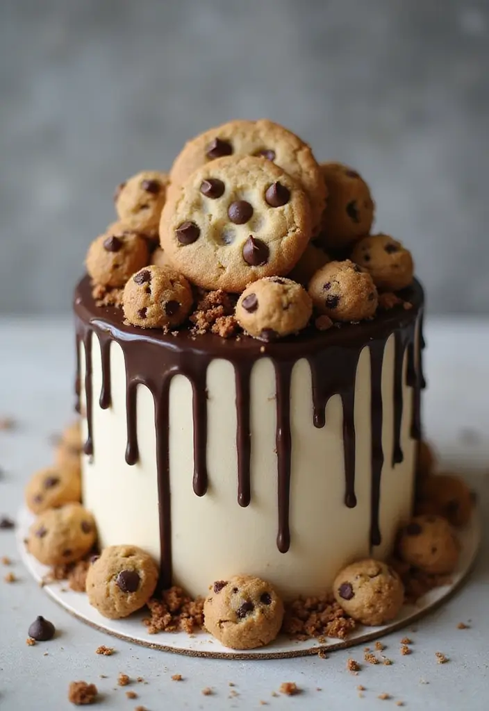 30 Coffee Theme Cake Designs That Look Stunning 9 30 Coffee Theme Cake Designs That Look Stunning - 9. Coffee Chocolate Chip Cookies Cake