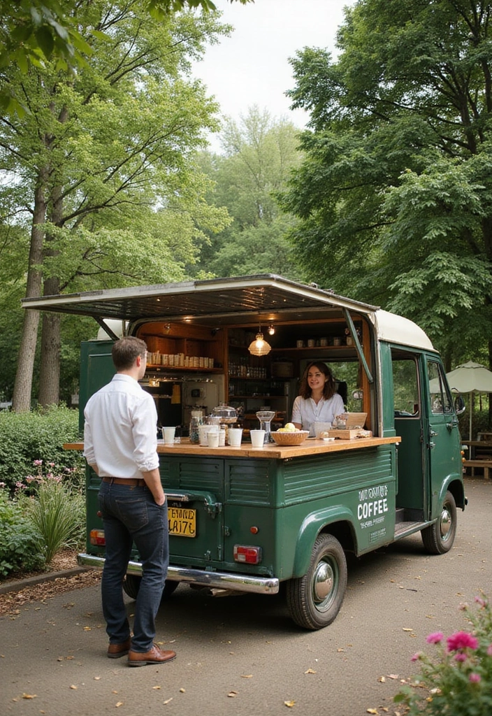 30 Coffee Truck Ideas That Will Kickstart Your Mobile Cafe 2 30 Coffee Truck Ideas That Will Kickstart Your Mobile Cafe - 2. Eco-Friendly Coffee Cart