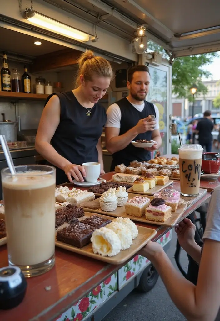 30 Coffee Truck Ideas That Will Kickstart Your Mobile Cafe 3 30 Coffee Truck Ideas That Will Kickstart Your Mobile Cafe - 3. Coffee and Dessert Pairing Truck