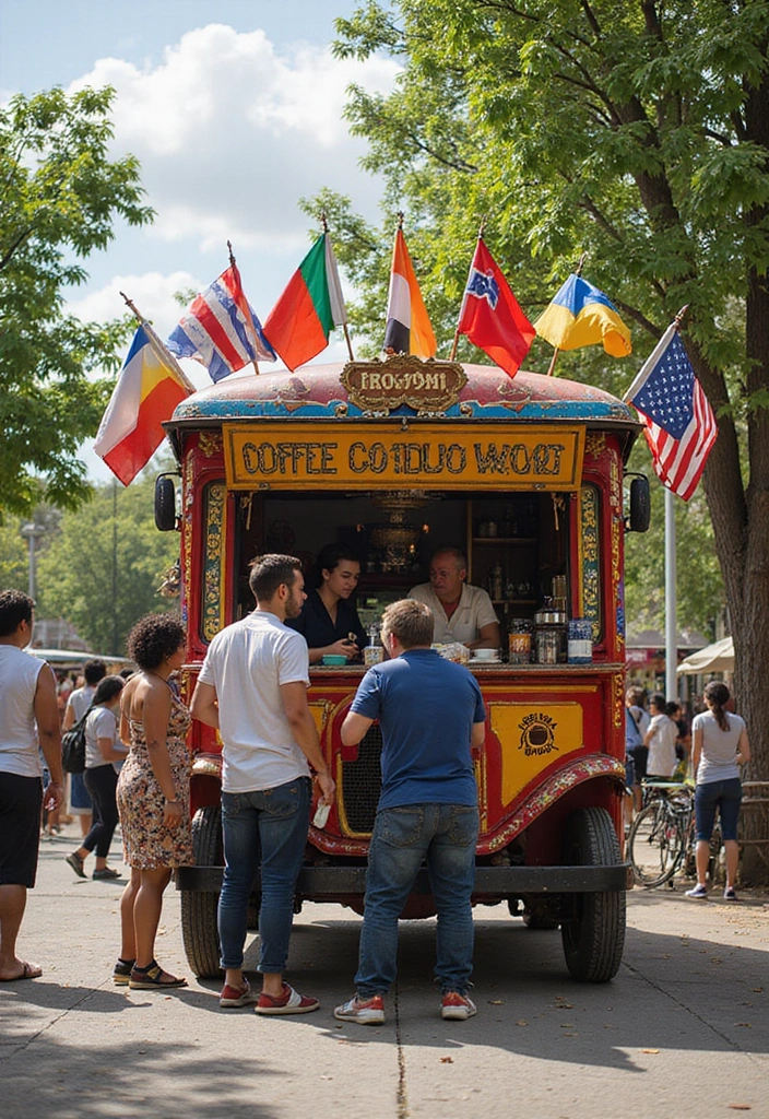 30 Coffee Truck Ideas That Will Kickstart Your Mobile Cafe 5 30 Coffee Truck Ideas That Will Kickstart Your Mobile Cafe - 5. International Coffee Experience