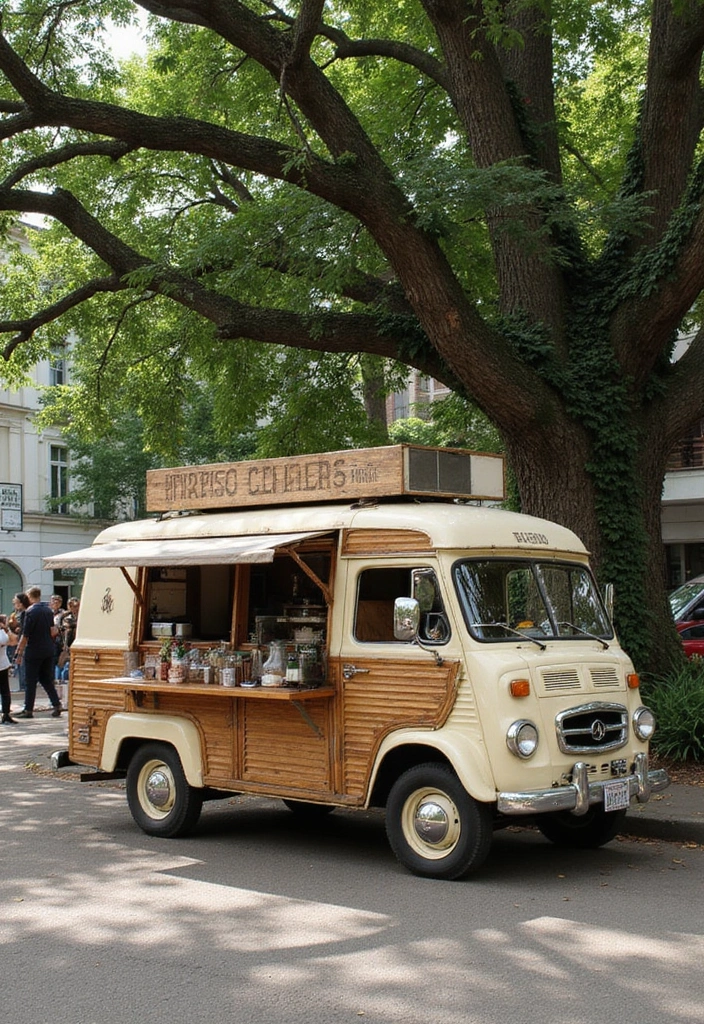 30 Coffee Van Ideas for a Successful Mobile Cafe 1 30 Coffee Van Ideas for a Successful Mobile Cafe - 1. Vintage Coffee Van Charm