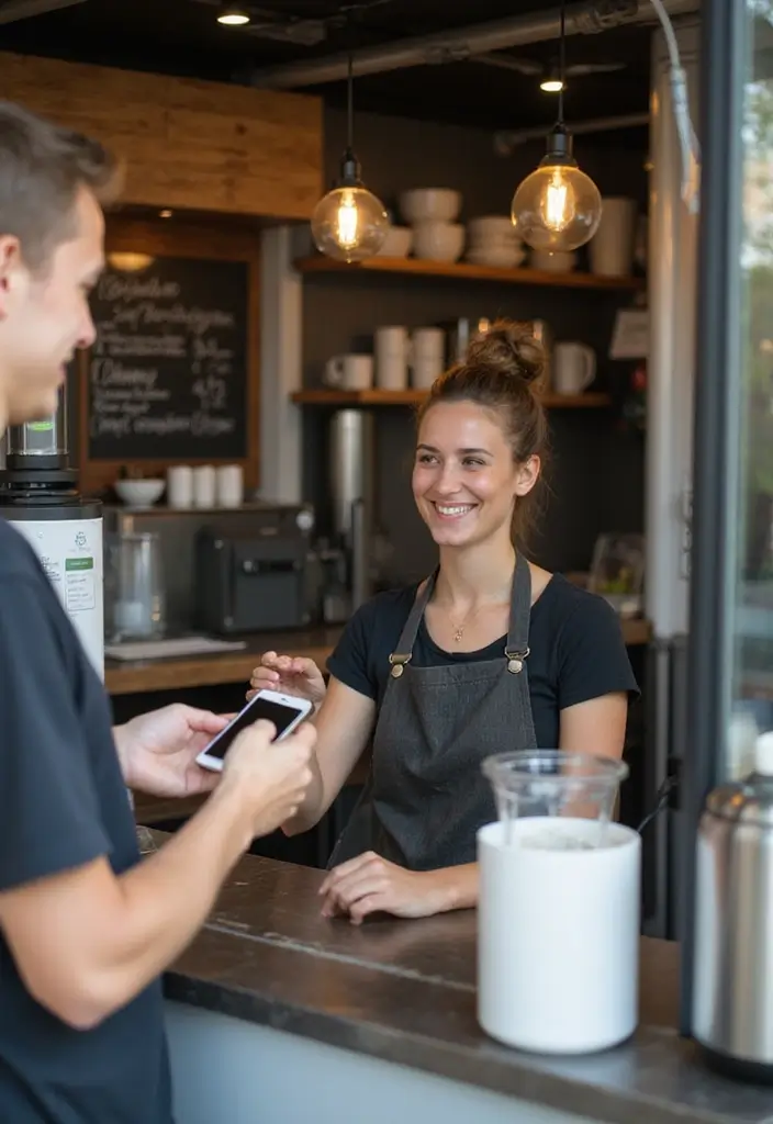 30 Coffee Van Ideas for a Successful Mobile Cafe 11 30 Coffee Van Ideas for a Successful Mobile Cafe - 11. Smart Technology Integration