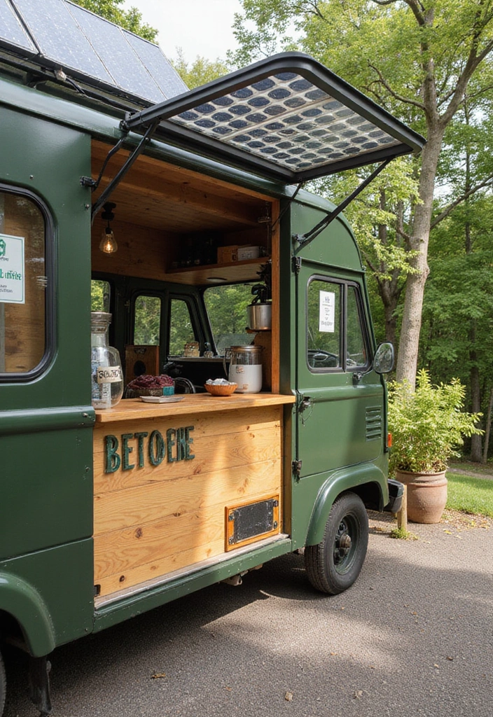 30 Coffee Van Ideas for a Successful Mobile Cafe 2 30 Coffee Van Ideas for a Successful Mobile Cafe - 2. Eco-Friendly Materials