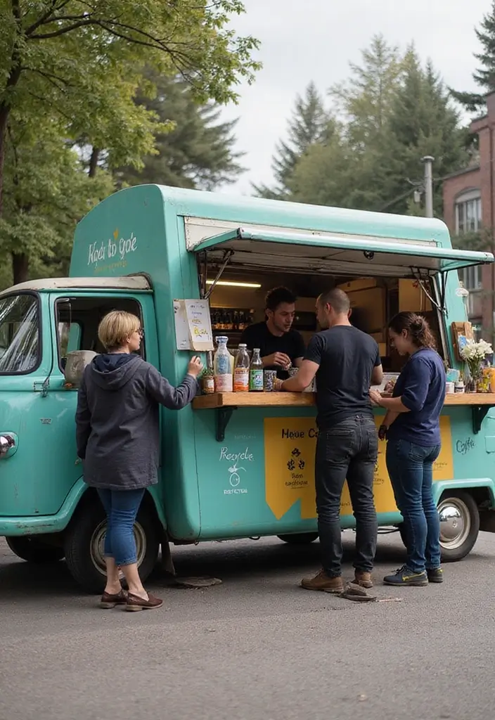 30 Coffee Van Ideas for a Successful Mobile Cafe 5 30 Coffee Van Ideas for a Successful Mobile Cafe - 5. Waste Reduction Initiatives