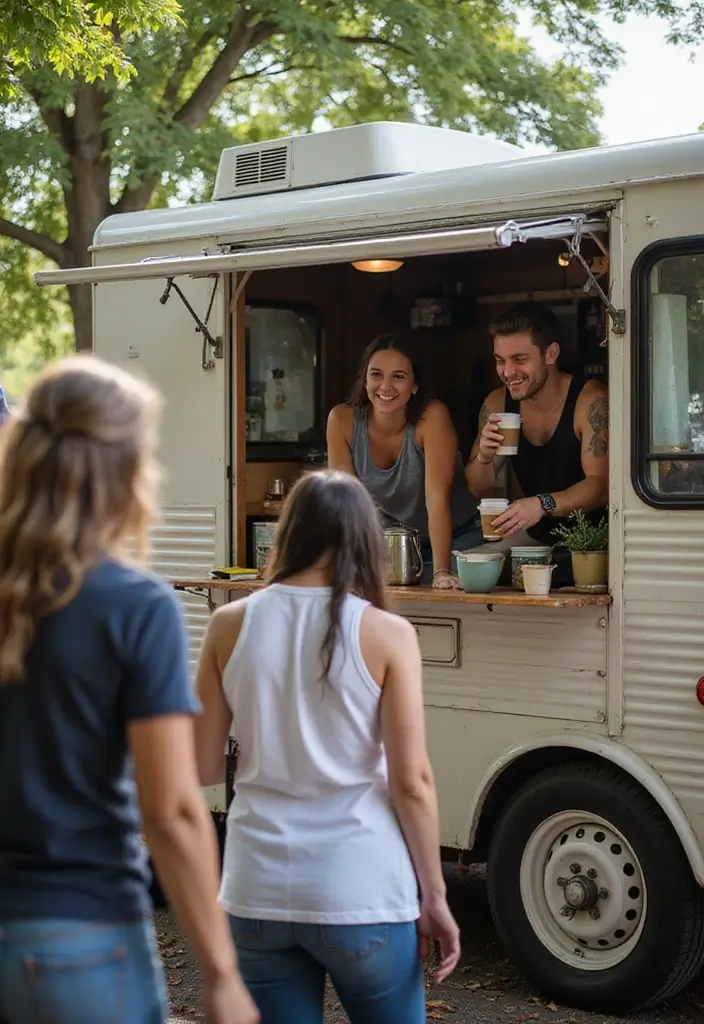 30 Coffee Van Ideas for a Successful Mobile Cafe 6 30 Coffee Van Ideas for a Successful Mobile Cafe - 6. Community Engagement
