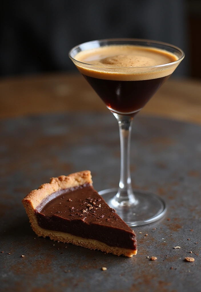 30 Coffee and Dessert Pairings You’ll Want to Try 23 30 Coffee and Dessert Pairings You’ll Want to Try - 23. Espresso Martini and Chocolate Tart