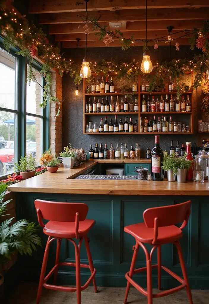 30 Coffee and Wine Bar Ideas That Feel Cozy and Chic 10 30 Coffee and Wine Bar Ideas That Feel Cozy and Chic - 10. Seasonal Decor Changes