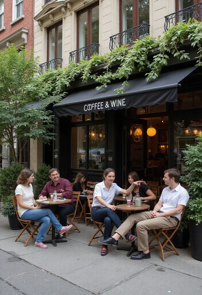 30 Coffee and Wine Bar Ideas That Feel Cozy and Chic 21 30 Coffee and Wine Bar Ideas That Feel Cozy and Chic - 21. Comfortable Outdoor Seating