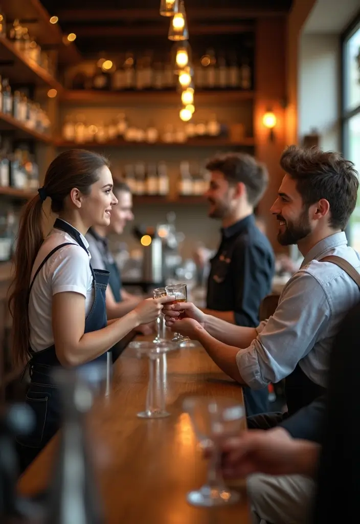 30 Coffee and Wine Bar Ideas That Feel Cozy and Chic 24 30 Coffee and Wine Bar Ideas That Feel Cozy and Chic - 24. Thoughtful Customer Service