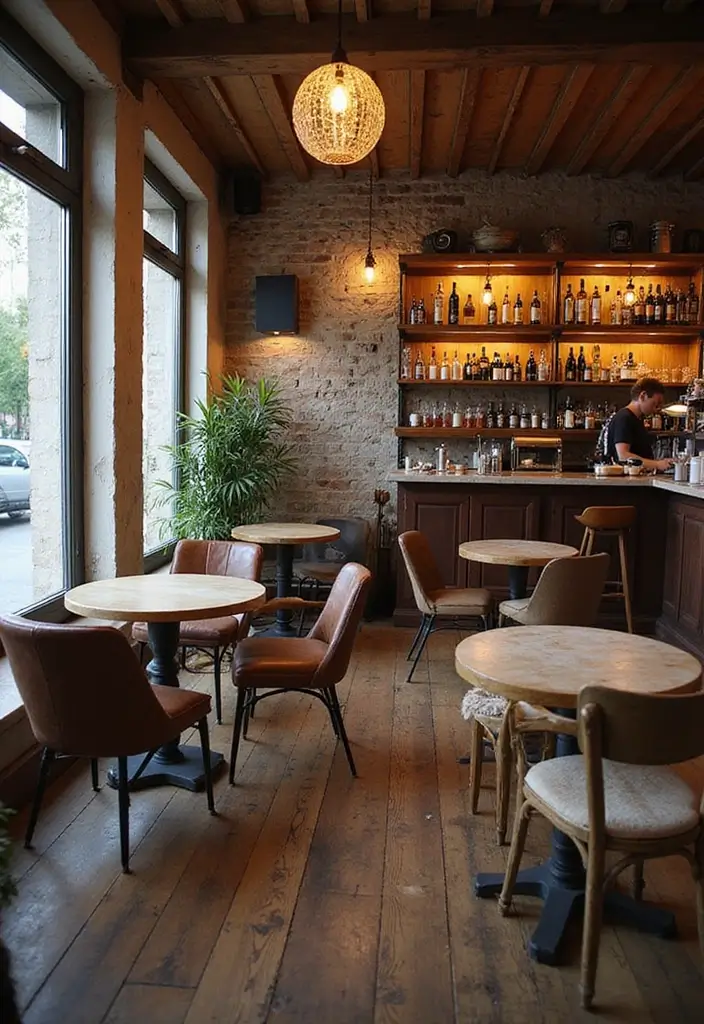 30 Coffee and Wine Bar Ideas That Feel Cozy and Chic 6 30 Coffee and Wine Bar Ideas That Feel Cozy and Chic - 6. Vintage Furniture Finds