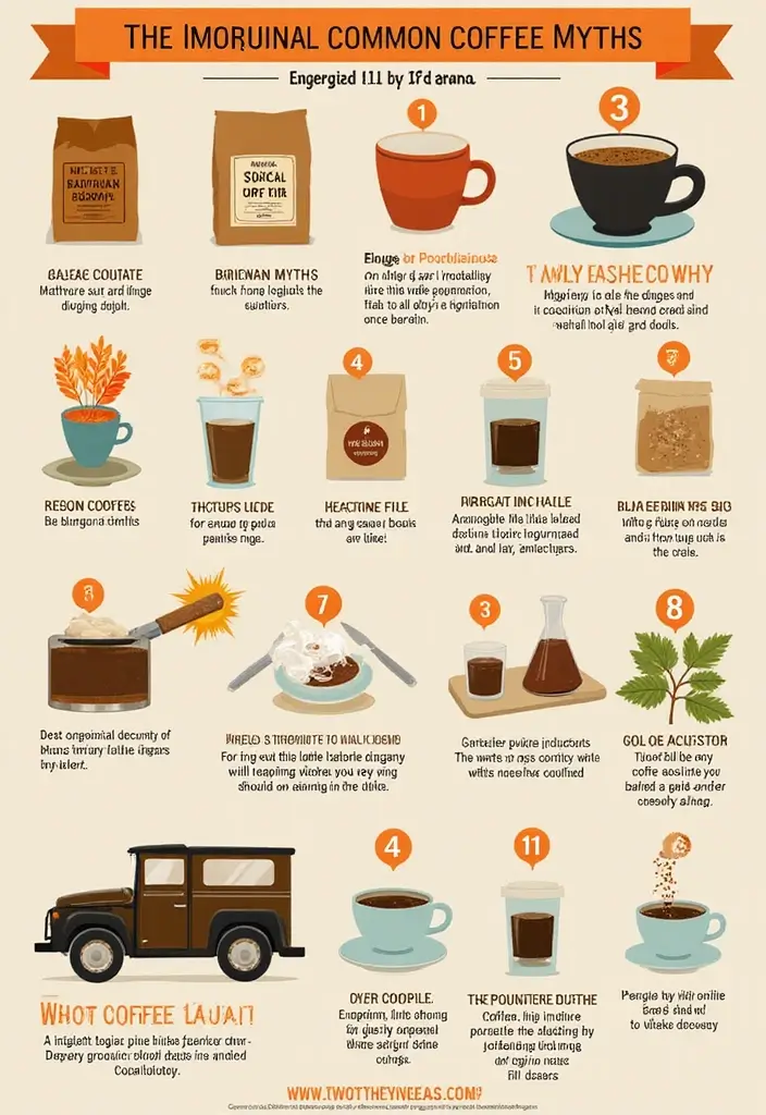 30 Creative Coffee Post Ideas That Boost Your Social Media 12 30 Creative Coffee Post Ideas That Boost Your Social Media - 12. Coffee Myths Debunked