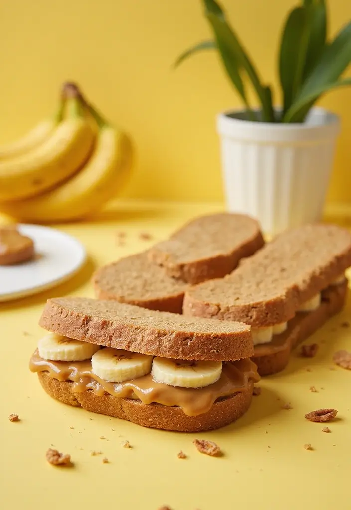 30 Finger Sandwiches for Tea Party That Guests Will Love 15 30 Finger Sandwiches for Tea Party That Guests Will Love - 15. Nut Butter and Banana Sandwiches