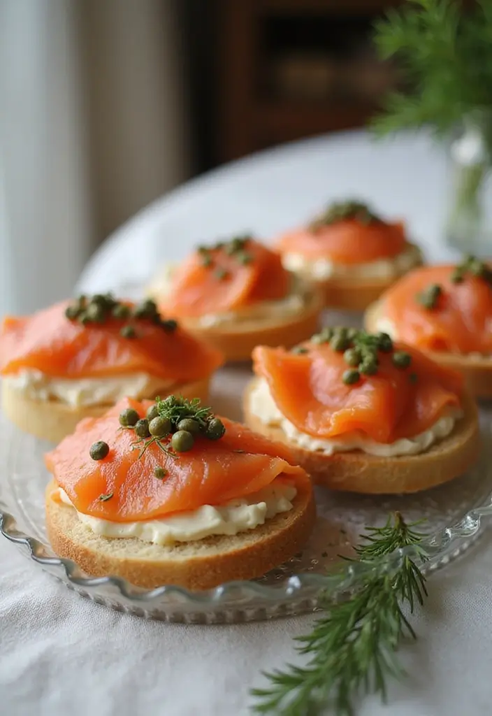 30 Finger Sandwiches for Tea Party That Guests Will Love 2 30 Finger Sandwiches for Tea Party That Guests Will Love - 2. Smoked Salmon and Cream Cheese