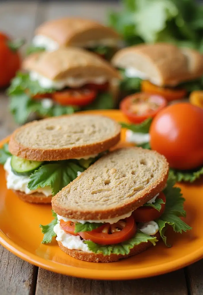 30 Finger Sandwiches for Tea Party That Guests Will Love 20 30 Finger Sandwiches for Tea Party That Guests Will Love - 20. Vegetable Cream Cheese Sandwiches