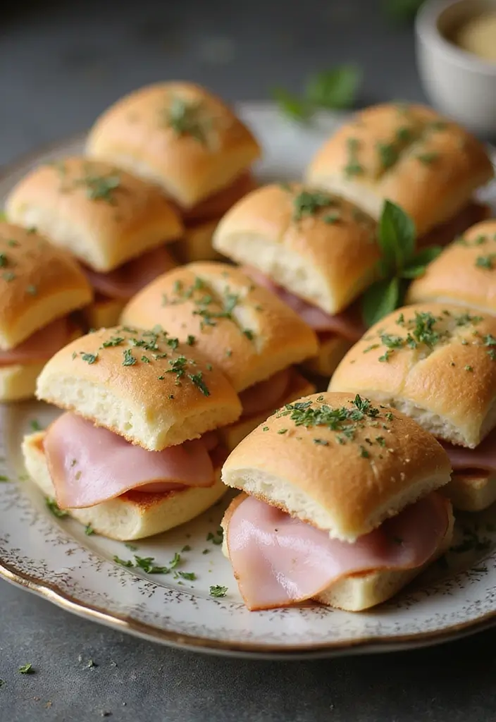 30 Finger Sandwiches for Tea Party That Guests Will Love 21 30 Finger Sandwiches for Tea Party That Guests Will Love - 21. Mustard Ham Sandwiches