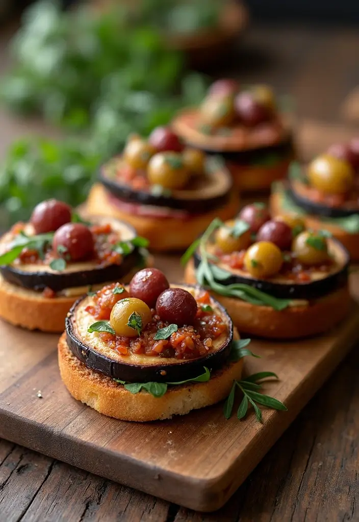 30 Finger Sandwiches for Tea Party That Guests Will Love 23 30 Finger Sandwiches for Tea Party That Guests Will Love - 23. Caponata Sandwiches