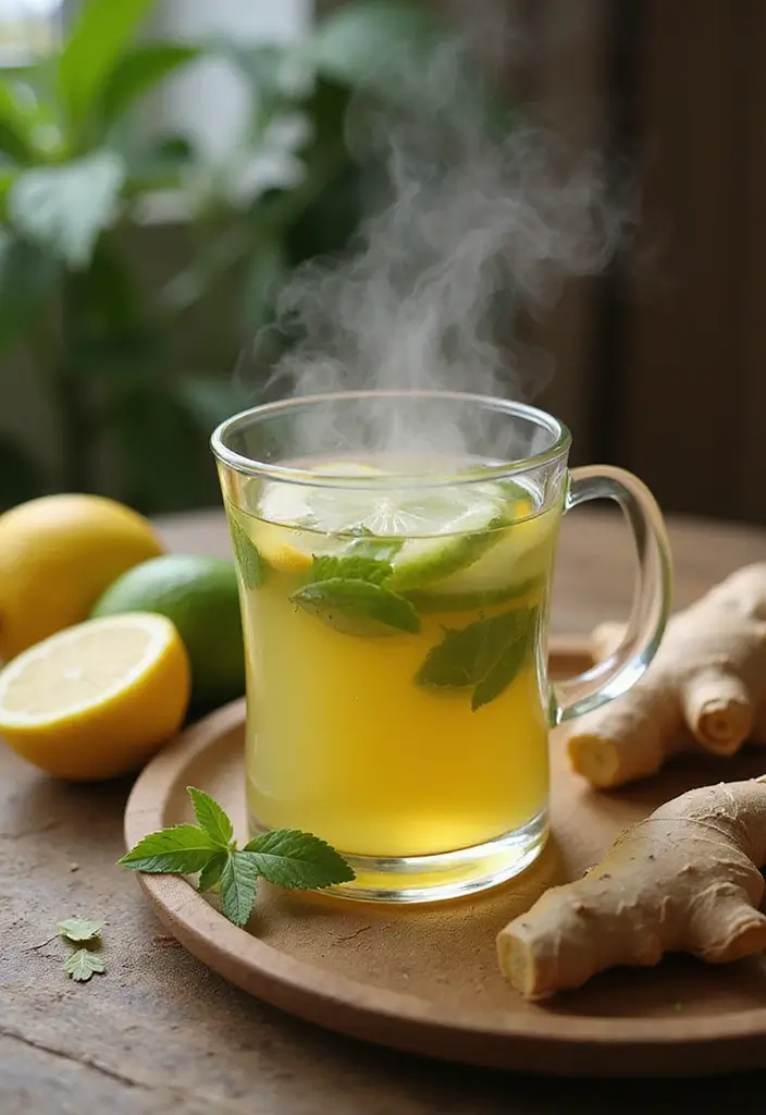 30 Green Tea Recipes That Are Healthy and Refreshing 6 30 Green Tea Recipes That Are Healthy and Refreshing - 6. Ginger Green Tea Tonic