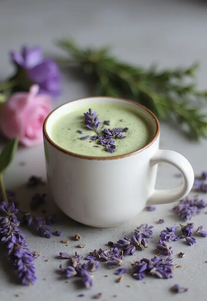 30 Green Tea Recipes That Are Healthy and Refreshing 9 30 Green Tea Recipes That Are Healthy and Refreshing - 9. Lavender Green Tea Latte