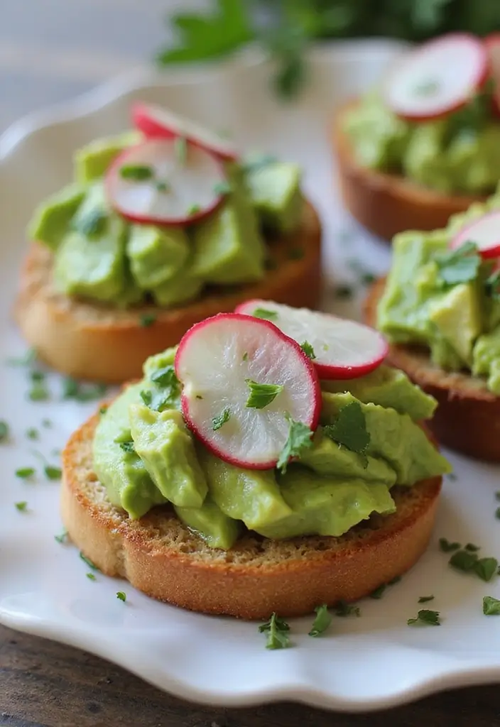 30 High Tea Hapjes That Taste as Good as They Look 1 30 High Tea Hapjes That Taste as Good as They Look - 1. Mini Avocado Toast Bites