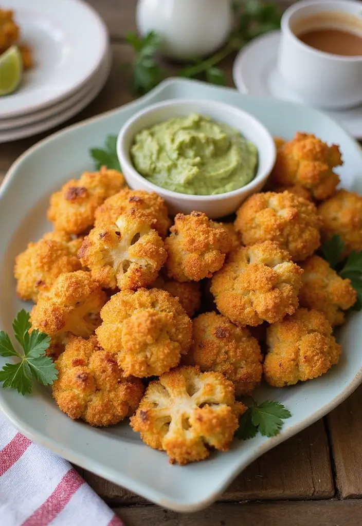 30 High Tea Hapjes That Taste as Good as They Look 10 30 High Tea Hapjes That Taste as Good as They Look - 10. Taco-Inspired Cauliflower Bites