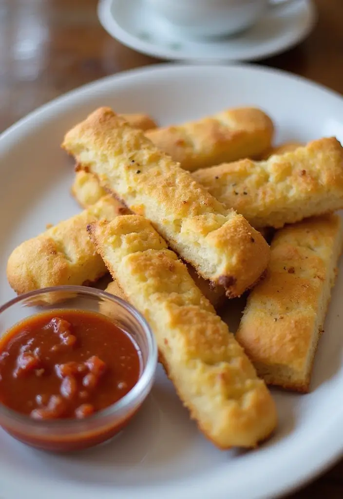 30 High Tea Hapjes That Taste as Good as They Look 19 30 High Tea Hapjes That Taste as Good as They Look - 19. Vegan Cheesy Garlic Breadsticks